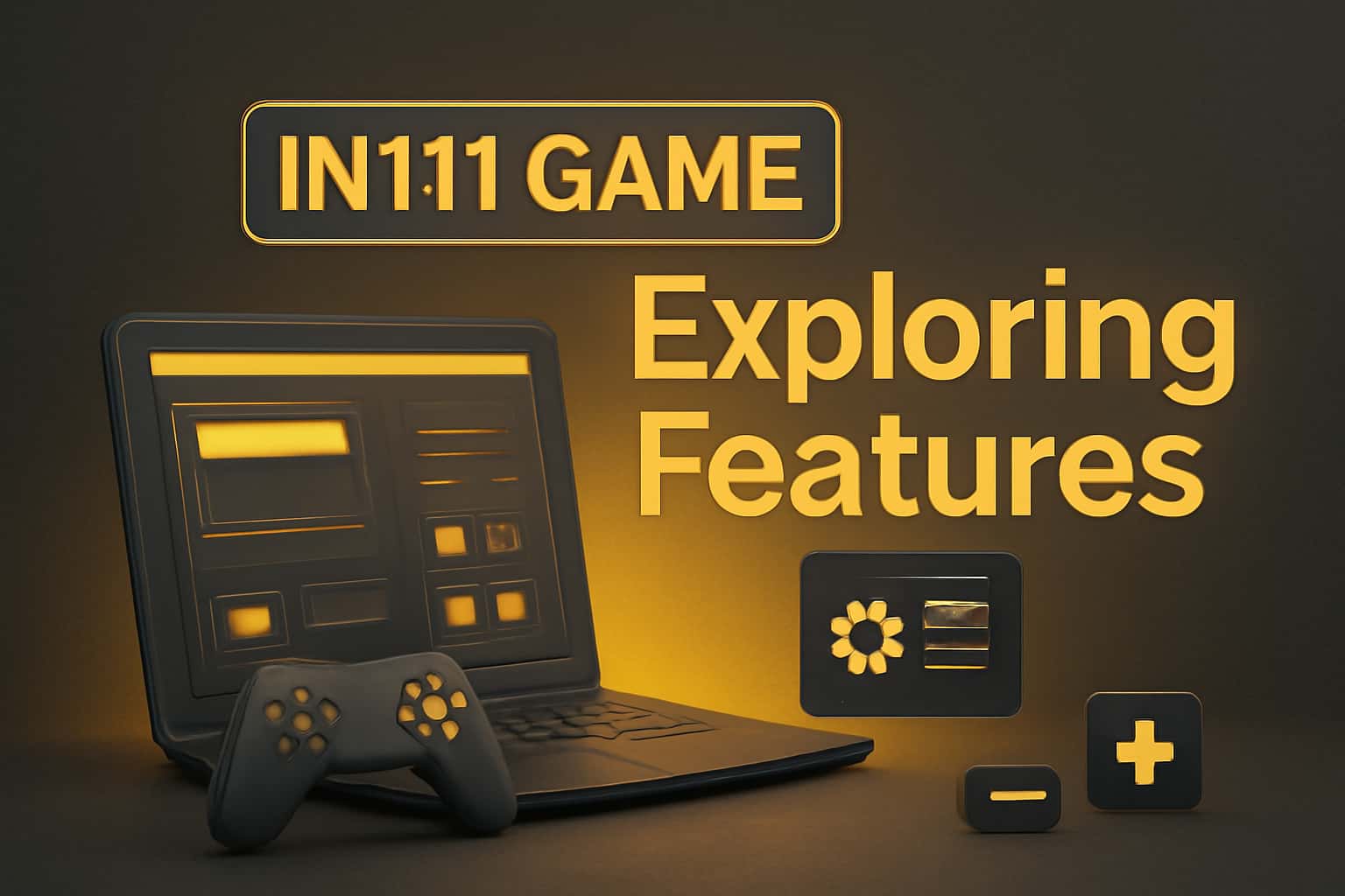 Informative scene depicting the features of IN111 Game.