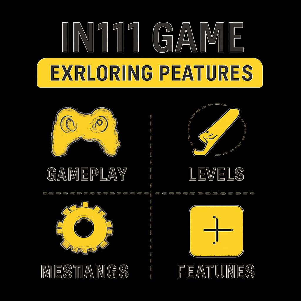 Diagram illustrating the features of the IN111 Game.