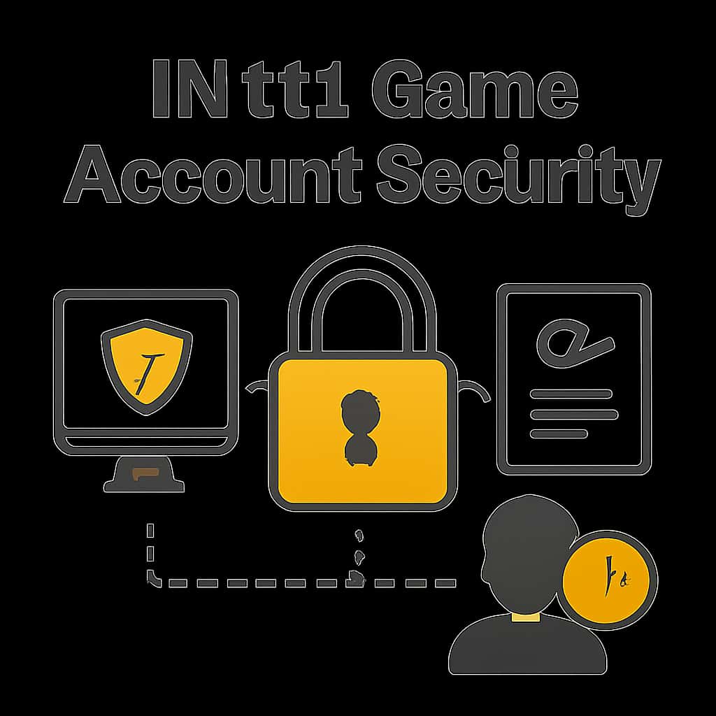A diagram illustrating features of IN111 Game Account Security.