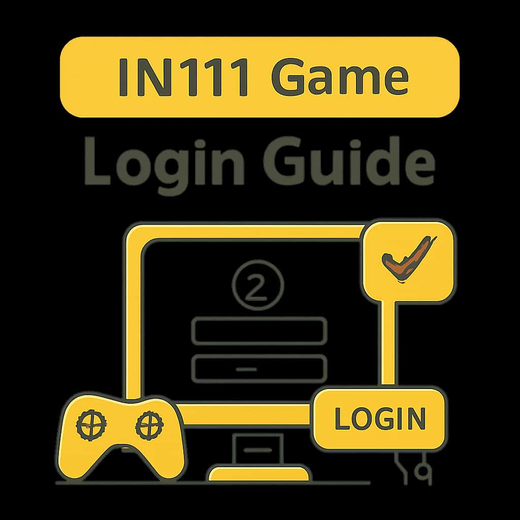 An educational diagram illustrating key aspects of the IN111 Game Login process.