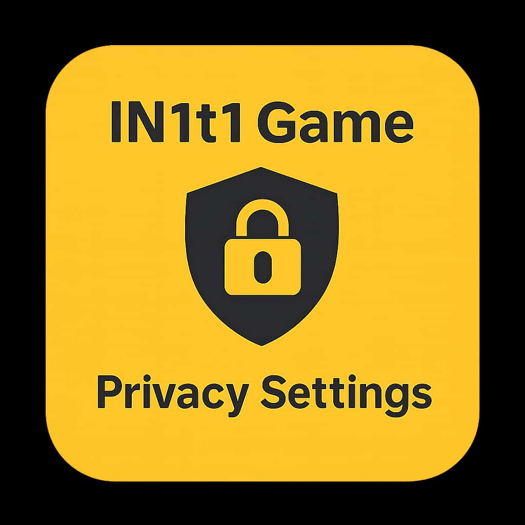 A simple badge illustrating IN111 Game Privacy Settings.