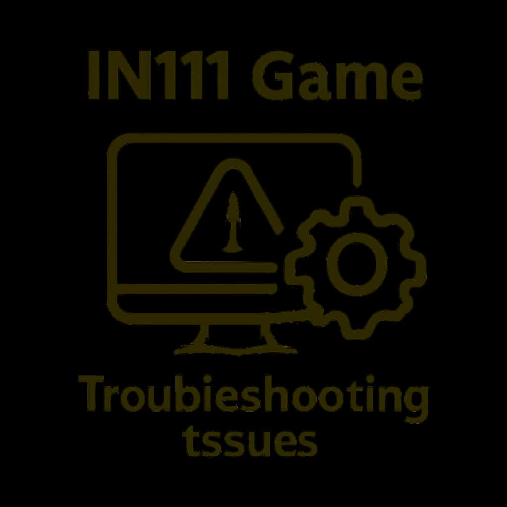 A badge representing assistance for Troubleshooting IN111 Game Issues.