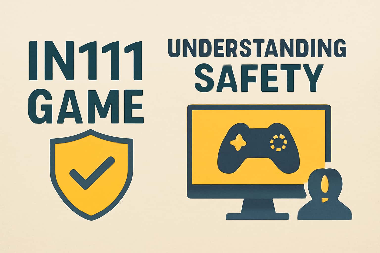 A visual representation of the IN111 Game safety guide, emphasizing secure gaming practices.