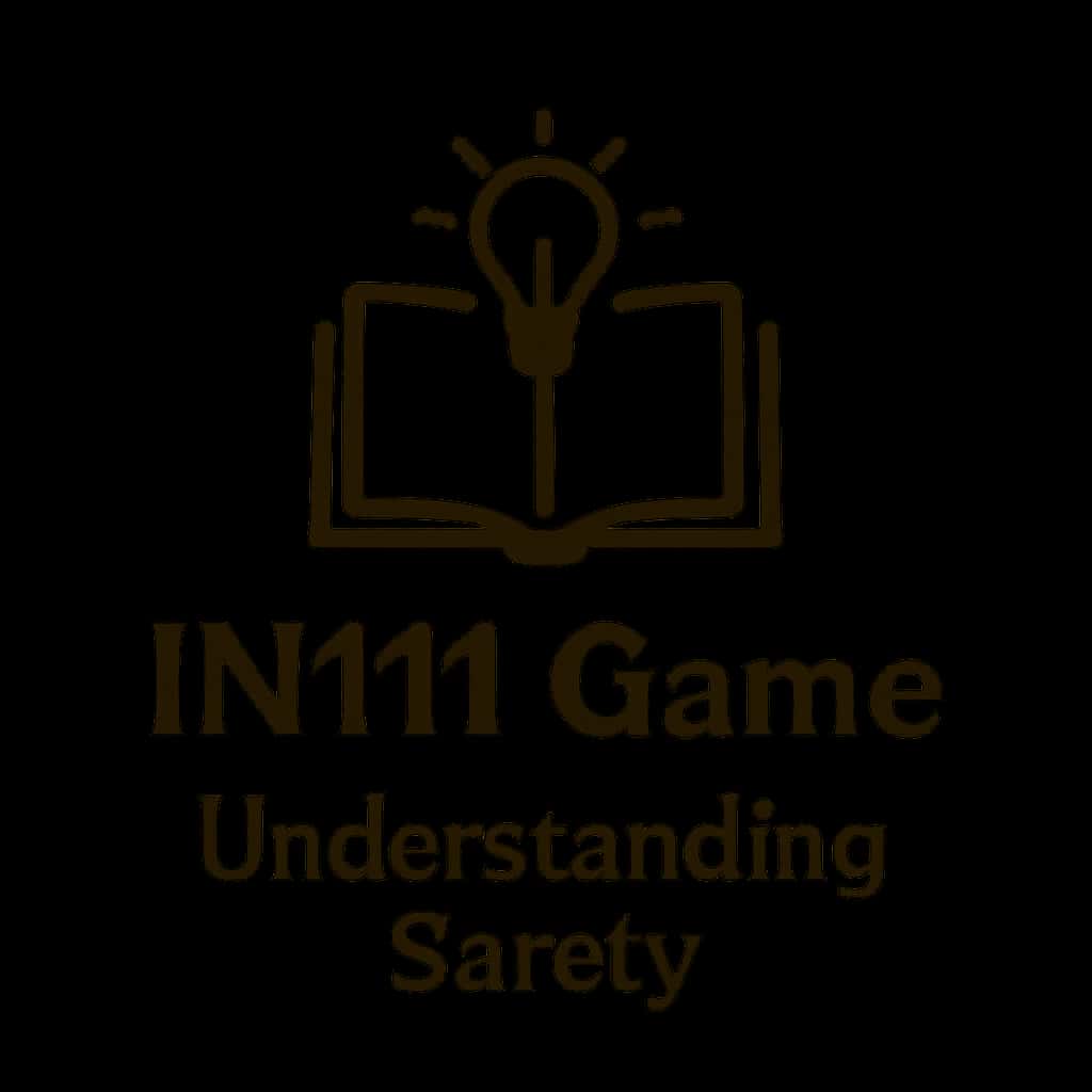 An icon symbolizing the IN111 Game safety guide.