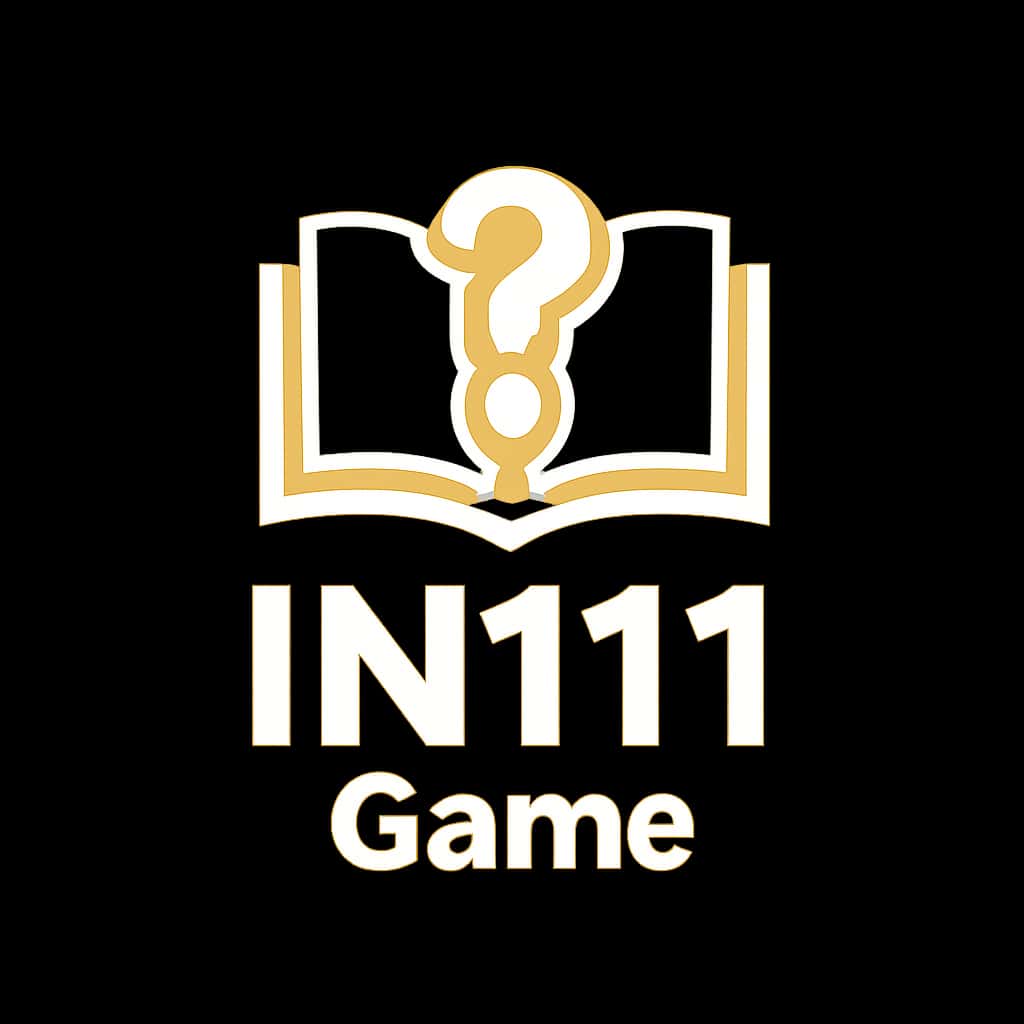 Iconic badge representing IN111 Game Guides for user assistance.
